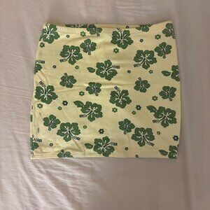 Garage Hawaii Flowers Mini Skirt